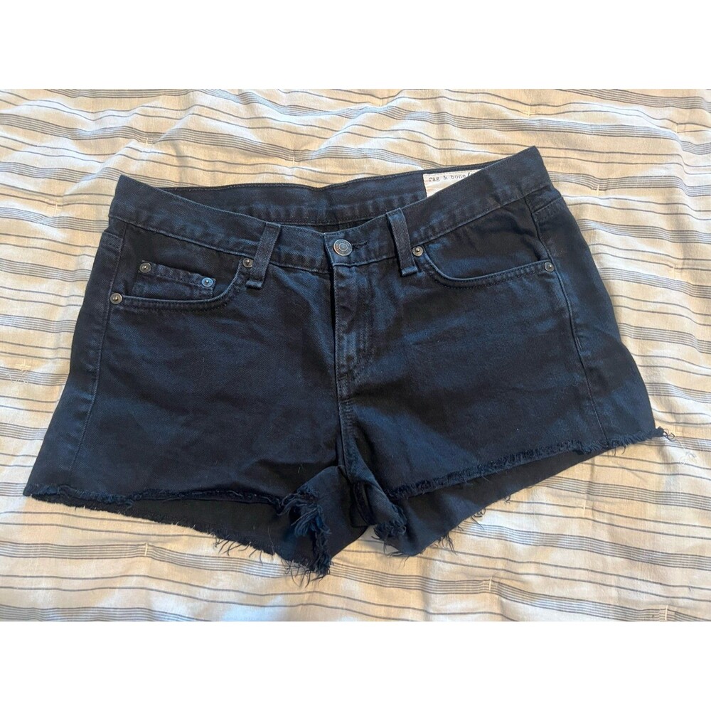 Rag & Bone Jeans Black Denim Shorts Women’s Size 26